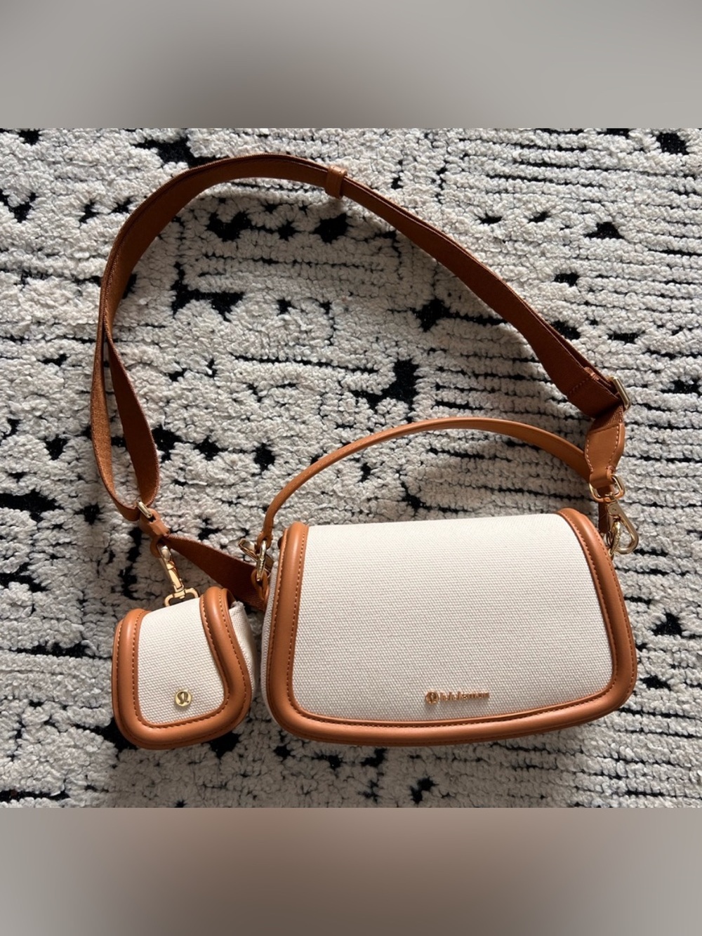 Lululemon crossbody with attached pouch